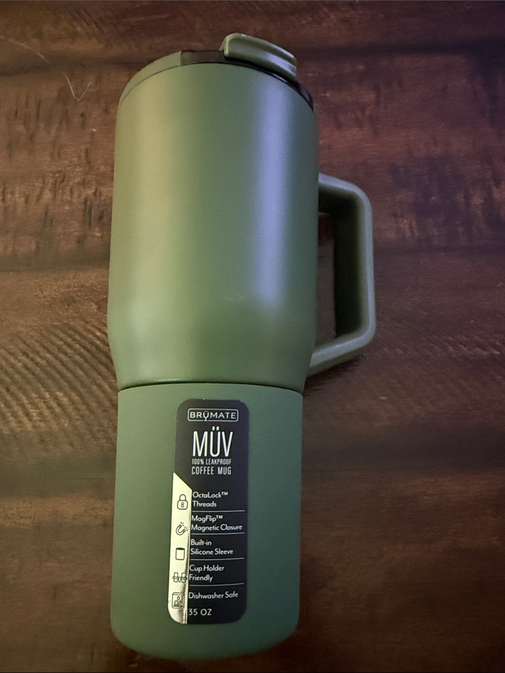 BrüMate MÜV 35 oz Olive Green Insulated Coffee Mug